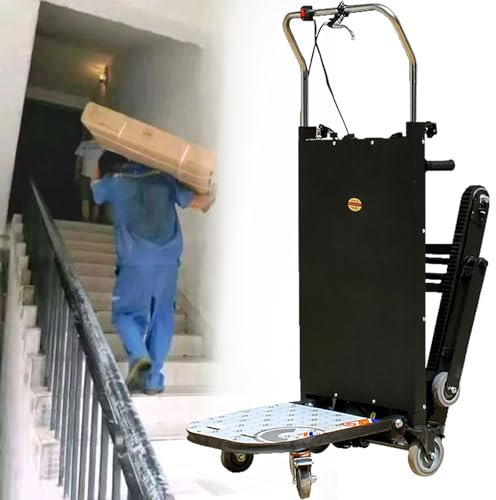 Drehbarer Elektrischer Treppensteiger-Sackkarren, Rollwagen Zum Bewegen, 500 Kg Tragkraft, Robuster Treppensteigerwagen für MöBel, Familienlogistik, Lager-Handwagen