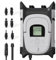 Ohulelks Paddle Board Pump for Inflating SUP and Boat Dual Motor, Portable Electric Air Pump with DC 12V Car Power Connector