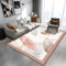 RUGMRZ Carpeto Teppich 120X160Cm Treppen 25 Klein Wohnzimmer Kinder Geometrisches Minimalistisches Kristall Samt Sofa Bezogen In Rosa
