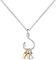 Nette Fische und Angelhaken Halskette, Niedlichen Angelhaken mit kleinen Fischen Anhänger Halskette, Damen Angelhaken Fische Biss Haken Anhänger Schmuck Für Beste Freundin Geschenk, (40cm + 3,5cm)