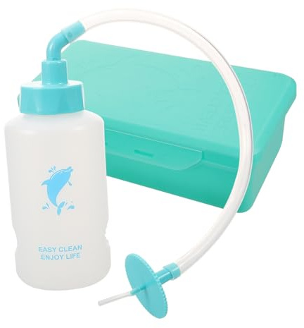 COLLBATH Tragbare Ohrreinigungsflasche Ohrspülung Quetschflasche Sicherheitsdesign Rutschfest für Erwachsene und Reisen