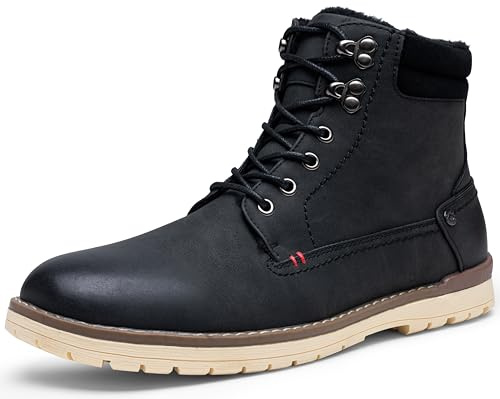 VOSTEY Herren Stiefel Winterschuhe Motorrad Casual Stiefeletten Für Herren Chelsea Boots Leder