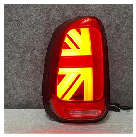 NAUTIG Piloto Posterior Luz Trasera Para Para Mini R60 2010-2016 Luz Trasera LED Dinámica LED Señal Giro Coche Forma Bandera Británica(1 pair Red)