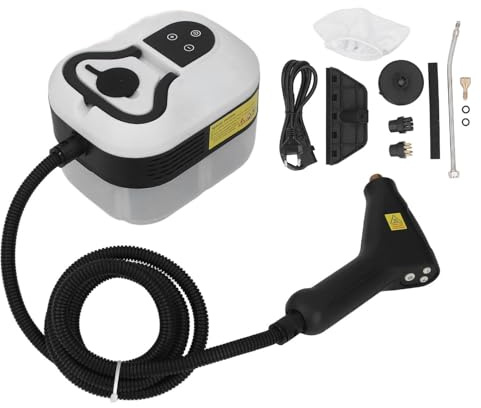 Marhynchus Handdampfreiniger, Tragbarer Hochtemperatur-Dampfreiniger, 105 ℃ 221 ℉, mit Smart-Touchscreen und 6-stufig Einstellbaren Tasten, für Wohnmöbel, Kleidung, Couch, Küche, Badezimmer