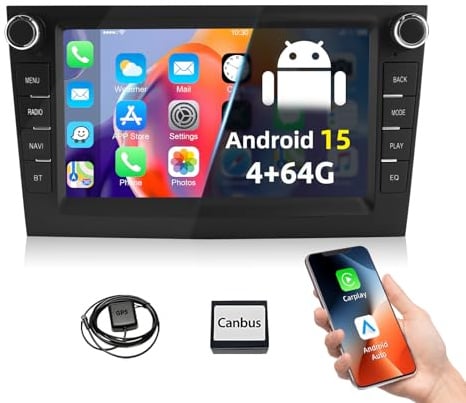 ESSGOO True 4+64G Wireless Autoradio mit Android Auto und CarPlay Für Vauxhall Opel Corsa C D Zafira B Astra G H Meriva Signum Combo, 7 Zoll Touchscreen Bluetooth Car Radio mit FM RDS AM GPS WiFi