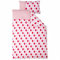 Little Dutch 0599 Kinderbettwäsche Raute rosa-rot