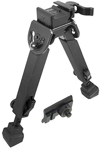 UTG Erwachsene Bipod für Schienen oder Grenadières Bi-fuß-Taktik, Schwarz, One Size