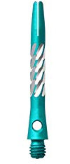 Unicorn Einhorn Premier Aluminium Dart Schäfte – Spirale Diamant Stiele – 1 Set (3), AM1036, grün, Kurz