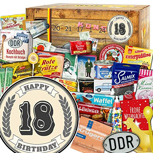 18 GeburtstagsGeschenk/Adventskalender DDR/Adventskalender Nostalgie Süßigkeiten 2024 2025