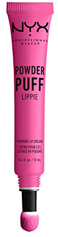 NYX Professional Makeup Pintalabios Mate Larga Duración, Labial Poowder Puff Lippie Lip Cream Tono 8 Best Buds, Fuchsia