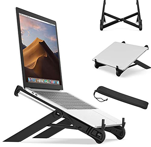 NEXSTAND K7 Laptop Stand, Foldable Portable Desktop Laptop Holder with Ventilated Cooling, Ergonomic Laptop Riser for Desk for MacBook and Laptops 10-17