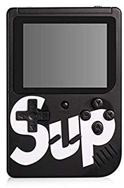 INJOY SUP Game Box - 400 giochi retrò in 1 mini console da collegare alla TV, colore: nero