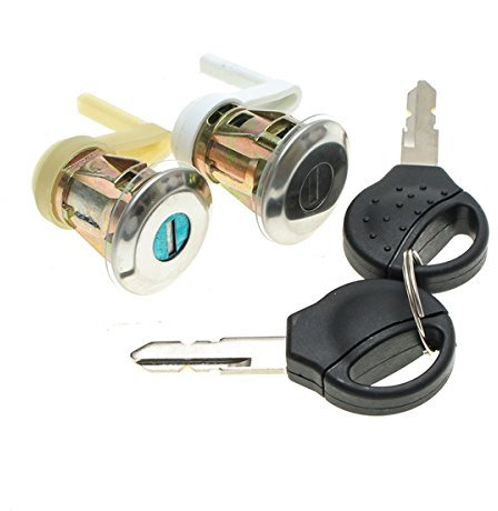 NICOLIE Serrure De Porte Car Lockcraft Avec 2 Clés Avant Gauche Droite Pour 1998-2009 Peugeot 206