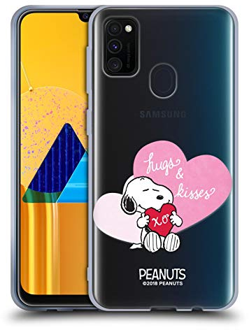 Head Case Designs Offiziell Offizielle Peanuts Snoopy Umarmungen Und Küsse Versiegelt Mit Einem Kuss Soft Gel Handyhülle Hülle kompatibel mit Galaxy M30s (2019)/M21 (2020)