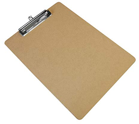 Klemmbrett für DIN A4, hochformat, Holz MDF (recyceltes Holz)