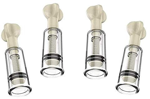 Careforyou Vakuum-Saugnapf, Anti-Cellulite-Schröpftherapie, Twist-Schröpf-Set für Cellulite-Körper und Brust-Massagegerät oder zum Stillen von Muttern, 4 Stück