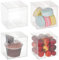 BENECREAT 20PCS Klare Party Favor Boxen 8x8x8cm Quadratische PET Geschenkboxen Mit Schutzfolie für Schmuck Speicher Display, Hochzeit, Valentinstag