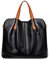 DIRRONA Retro Echtes Leder Umhängetasche Bag Damen Handtasche Groß Kapazität Beiläufig Schultertasche Abnehmbare Innentasche Tragetasche Schwarz