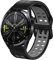 KeeFos 22mm Armband für Huawei Watch GT 5 46mm/Watch GT 5 Pro 46mm/Watch GT 4 46mm, Silikon Ersatzarmband für Amazfit Balance/Amazfit Bip 5/Amazfit Cheetah/Cheetah Pro/GTR 4 (Schwarz+Grau)