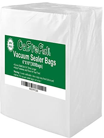 O2frepak300 Beutel 15x25cm Vakuumier Beutel Vakuumbeutel für Lebensmittel,BPA-Frei Sous Vide Vakuumierbeutel Beutel für Vakuumierer und Folienschweißgeräte Geeignet