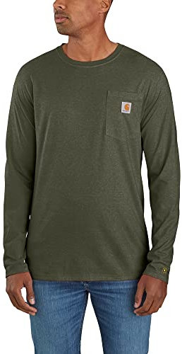 Carhartt Womens Force Flex Pocket Long Sleeve T Shirt