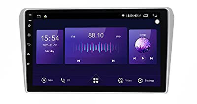 Eouyt Android 10 2 DIN Bluetooth Radio de Coche 9 Pulgadas Pantalla táctil para Toyota Avensis/T25 2002-2008 con Navegación GPS WiFi Mirror Link Bluetooth Llamada Manos Libres