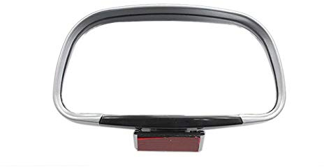 Wooauto Auto Blind Spot Spiegel Toter Winkel Spiegel Einstellbarer Weitwinkel-Auto-Rückspiegel Fahrschulspiegel Universal Trainer Zusatzspiegel Hilfsrückspiegel für LKW, Vans, Wohnmobile,Silber