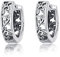 Blatt Ohrringe Sterling Silber Vintage Filigrane Creolen Kleine Creolen Schmuck Geschenke für Frauen Mädchen