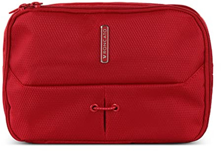 RONCATO Ironik 2.0 necessaire Beauty case da viaggio per donne e uomini, Borsa da Toilette con zip e pratici scomparti interni - Rosso