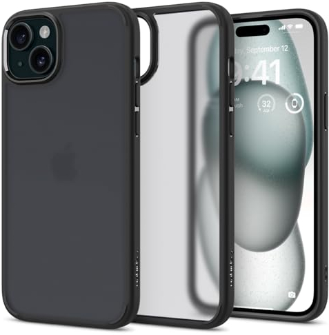 Spigen Ultra Hybrid Case Compatible with iPhone 15 - Frost Black