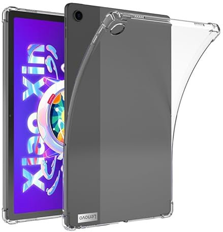 QYiiD Funda transparente para Lenovo Tab M10 HD TB-X505F TB-X505L / Lenovo Tab M10 25.7 cm (TB-X605F), [absorción de impactos] [cubierta cristalina] cubierta transparente flexible de gel TPU silicona