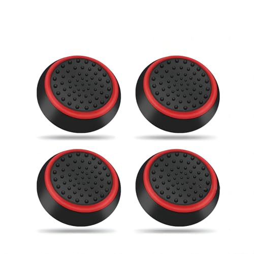 KNOXS 4 Pcs Joystick Protector for Steam Deck OLED, Silicone Antideslizante Steam Deck OLED Thumbstick Joystick Grip Caps Personalizado Thumb Grip Accesorios (Rojo)