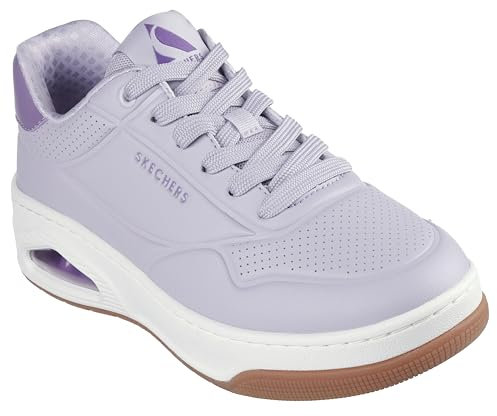 Skechers Uno Court, Zapatillas de Deporte Mujer, Lavender, 38.5 EU