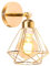 iDEGU Vintage Wandlampe 16cm Wandleuchte Industrial Design Geometrischem Käfig Eisen Lampenschirm Retro Lampe Verstellbare Deckenleuchte Wandleuchte für Flur Wohnzimmer Schlafzimmer (Typ-C Gold)