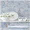 VEELIKE Marmor Tapete Blau Beige Vintage Klebefolie Marmoroptik Cremeblau Mamorfolie Selbstklebend Folie Küchenrückwand Küchentapete Abwaschbar Wandtapete Badezimmer Arbeitsplatte Tisch 40cm×300cm