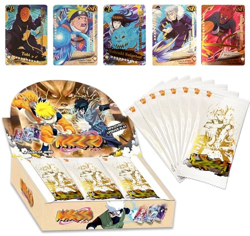 Anime Karten,36Pack/216 Blatt Anime Shippuden Karten Set,Anime Trading Cards Game Lieblings für Kinder,Teenager und Erwachsene,Fans