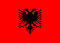 Premium Fahnen Flagge - 90 x 150 cm / 150 cm 90 cm - aus Polyester mit goldenen Ösen - Langlebig und Wetterfest (Albanien)