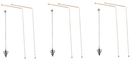 NIYANGLE 3 Ensembles Tige De Prospection En Laiton De Sourcier Baguettes Divinatoires Pour Trouver De L'eau Baguettes De Sourcier Tiges De Sourcier D'eau Équipement Fantôme