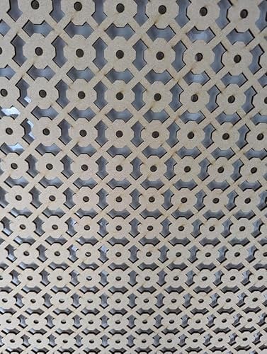 Panneau décoratif en MDF découpé au laser, 6 mm d'épaisseur, jusqu'à 120 cm x 50 cm, grille en bois, grille de radiateur (PR1), séparateur mural, fabriqué au Royaume-Uni (sans apprêt)