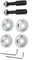 2Pcs Angle Grinder Converter Adapters, Spindle Adapter(Lef Tand Right), Angle Grinder Adapter For Angle Grinder Polisher Drill Bit Connecting Tool