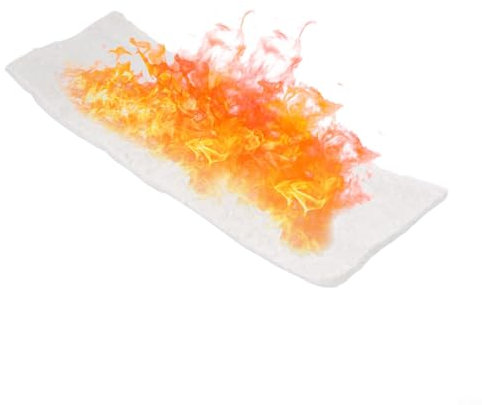 Mejora tu experiencia de chimenea con mantas de fibra de silicato de magnesio y calcio para mayor seguridad (30 x 10 x 1 cm)