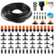 VooGenzek 81 Stücke 4/6 mm Bewässerung Kit, 15m Bewässerungsschlauch, DIY Garten Bewässerungssystem, mit Durchgangsverbinder, T-Verbindungsstück, Schlauchendstopfen, für Terrasse
