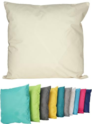 Coen Bakker Outdoor Lounge Kissen 45x45cm Dekokissen Inkl. Füllung Wasserfest Sitzkissen Garten Stuhl Lotus Effekt, Farbe:Sand