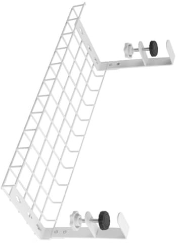 Untertisch-Aufbewahrungsregal, Metall-Kabel-Management-Tablett, Heimbüro, Schreibtisch, Draht-Organisation, kein Stanzen, Aufbewahrung, Zubehör, Kabelorganisation für Zuhause/Büro