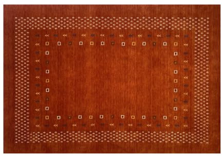WAWA TEPPICH Handgewebter Wollteppich 200 x 300 cm | Wollteppich aus indischer Handarbeit, sorgfältig von Hand gefertigt