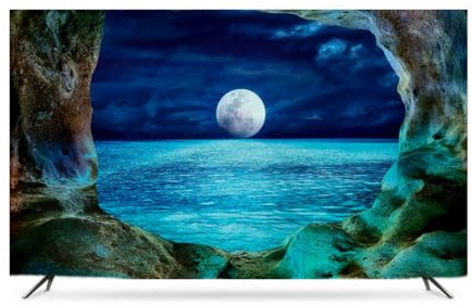 GPDNBIEU, Cubierta de TV impresa con paisaje costero lujo ligero, protector pantalla suave 43 pulgadas, 55, 60, tela cubierta curva for colgar en la pared escritorio gran tamaño(A,65in)