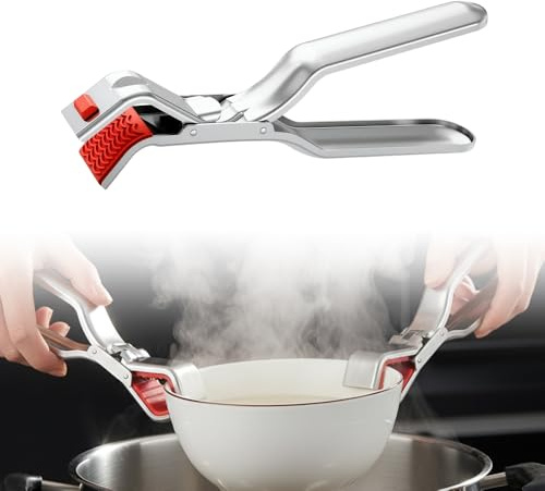 Anti-Scald Bowl Holder Clip for Kitchen, for Air Fryer, Hot Bowl Dish Plate Gripper Pot Dish Pan Clips Tongs Clamp Holder, Silicone Anti-Scalding Hot Plate Tongs Bowl Clips (1Pcs)