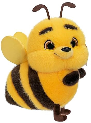 Sixfox Biene Kuscheltier, 25 cm Niedliche Biene Plüschtier, Bee Plüsch Stofftier, Geschenk für Kinder Jungen Mädchen