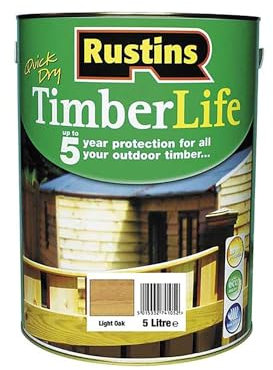 Rustins TLLO5000 Timberlife Light Oak Brown, 5l