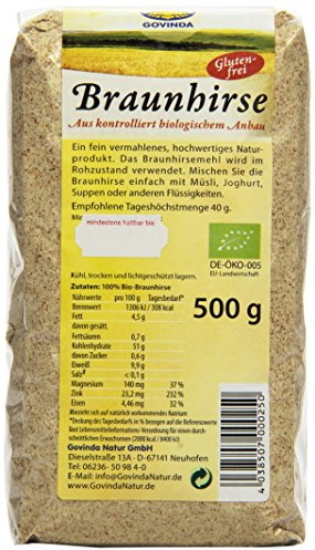 Govinda Braunhirse glutenfrei, 2er Pack (2 x 500 g)